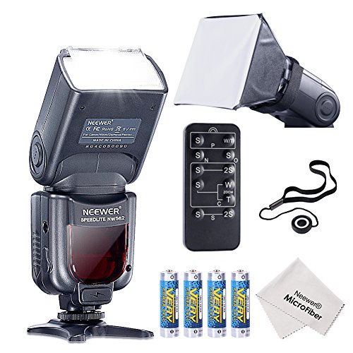 Neewer NW562/MK930 GN58 Flash Speedlite Kit for Canon Nikon Panasonic Olympus Fujifilm Pentax Sigma Minolta Leica and Other SLR Digital and Film Cameras with Single-Contact Hot Shoe