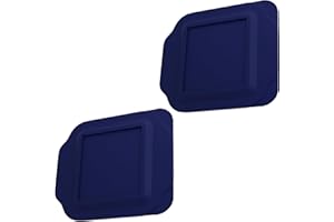 MRX SOLUTIONS Replacement Lid fits Pyrex 2-Quart 8" x 8" Glass Baking Dish #222, Compatible with Lid #222-PC, Food Storage Container Cover with Flush Tab Handles (2-Pack, Navy)