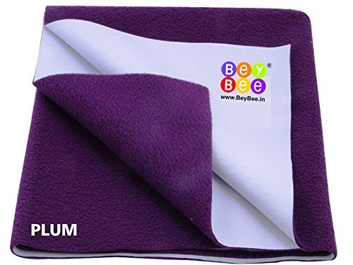 Waterproof Mattress Protector/4 Cups Water Absorvancy/Premium Hypoallergenic Mattress Cover/Washable Bed Bugs Protector Cover/Underpads/Baby Crib Sheets/Bassinet Bedding Medium-100cm X 70cm, Plum
