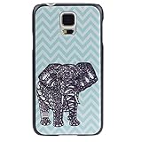 EVERMARKET(TM) Blue Chevron Elephant Style Hard Case Cover for Samsung Galaxy Note 4