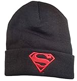 Dc Comics Justice League Beanie Superman Logo Fleece Cap w/ Gift Box