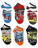 Mattel Hot Wheels Boys 6 pack Socks