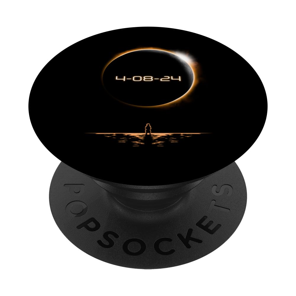 Totality Solar Eclipse America April 8 2024 Astromony USA PopSockets Swappable PopGrip