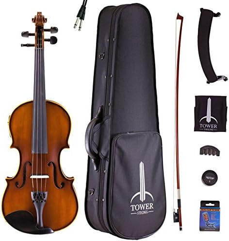 Tower Strings Acoustic Electric Violin Outfit