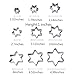 Star Cookie Cutters -Cattrees 10 PCS Star Shaped Cookie Cutters Set Stainless Steel Biscuit Cutters Set,Donut Cookie Cutter Set, Nest Star Shaped Fruit Cutter Set, Sandwich Cutter Set