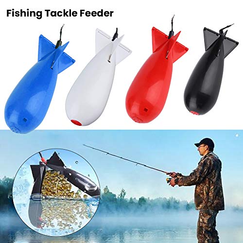 Poehxtyy 2 Pcs Grande Pêche À La Carpe Spod Bomb Bait Appât À La Roquette De Flotteur De Pêche De La Pêche Feeder Bait Titulaire