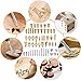 UHBGT Wood Burning Accessories,65 Pcs Tip,Stencil Soldering Iron Pyrography Working Carving Engraving Craft Tools for Woodworking, Leather, Unknown 3 Piece