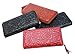 Heshe Womens Long Wallet Credit Card Case Holder Clutch Zippered Around ,Black-E