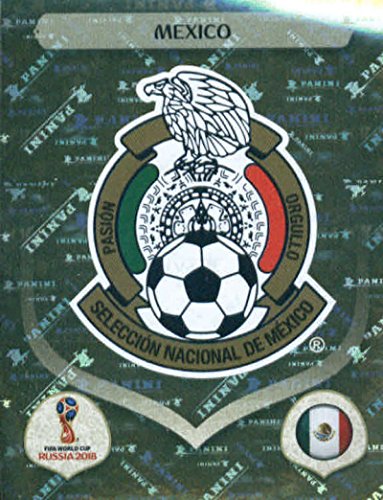 2018 Panini World Cup Stickers Russia #452 Team Logo Mexico Foil Soccer Sticker