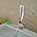 Rozin® Brushed Nickel Single Lever Basin Faucet Creative Design Bathroom Sink Mixer Tap