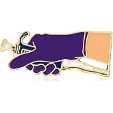 MEDFOLY Science and Medical Microscope Brooch Enamel Lab Pin Jewelry