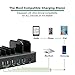 Docking Station,Tonyhoney 5 USB Multiport Charger Organizer for Iphone,Android Phone Fast Charger