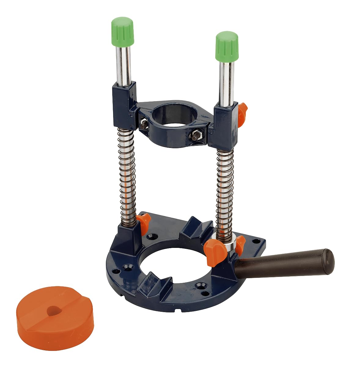 kwb DRILL PRESS STAND FOR DRILLS WITH 43MM EURO NECK OR 43MM HANDLE GRIP ADAPTER, MOBILE DRILLING STAND FOR STRAIGHT AND ANGLED DRILLING