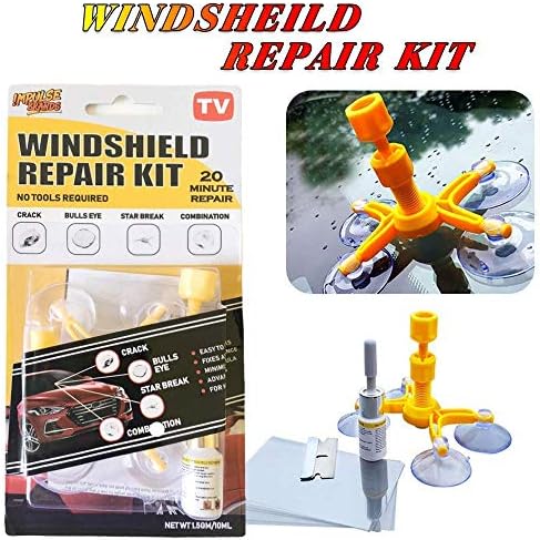 Windshield Repair Kit, Professional Windscreen Windshield Repair Tool Set, Quick Fix DIY Car Auto Kit Window Glass Scratch Repair Kits for Chip and Crack