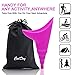 COOLDAY Silicone Female Urination Device, Reusable Urinals Portable Urine Cup Allows Women to Pee Standing Up, No-Leaks, No-Splash Pee Funnel for Travel, Camping, Outdoor Activities (Rose)