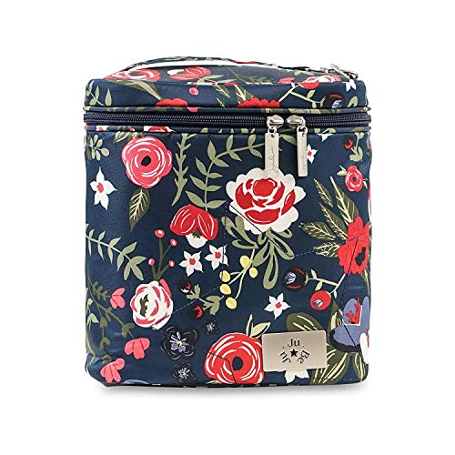 JuJuBe Limited Edition Fuel Cell Reusable/Insulated Bottle Bag and Lunchbox, Midnight Posy - Thumbnail 4