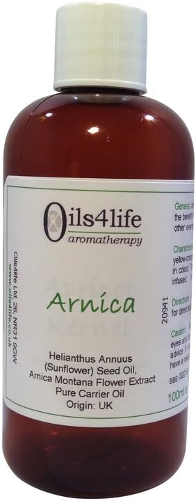 100ml Arnica Oil - Arnica Montana Flower Extract Infused in Sunflower