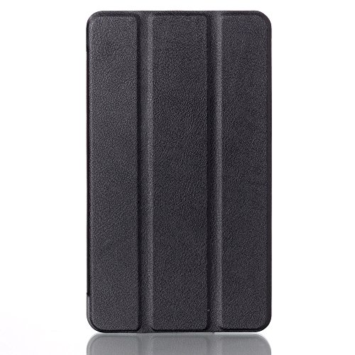 Asus Fonepad 7 FE171CG Case, Ultra Thin Lightweight Durable Tablet Case with Multi-Angle Stand & Auto Sleep / Wake Function, Vistore 3 Fold Custer Texture Case for Asus Fonepad 7 FE171CG(Black)