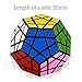 LAPOND 3x3 Megaminx Speed Cube Magic Cube Puzzle Toy,Black
