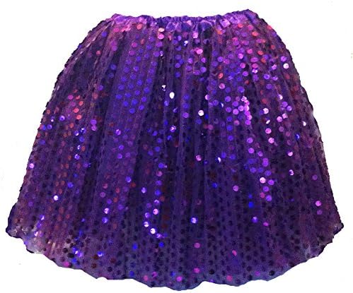 Glitter Running Tutu Skirt For Women Sparkle (amethyst)