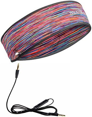 Headphones with Mic, Control Button,Lightweight Speakers Classic Headset Super Comfortable Headband for Sleeping, Sports, Workout, Yoga, Running, Exercise Accessories,Camouflage Pink