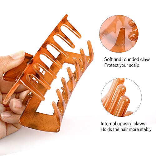 Hair Claw Clips for Women and Girls, Including 4 Styles Of Hair Clips, Large Hair Clips Can Hold All Hair Types, Suitable For Straight Hair And Curly Hair