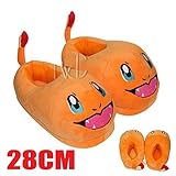 Pokemon Charmander Soft Plush Heel Cover Slipper Indoor Cosplay Shoes by cista home