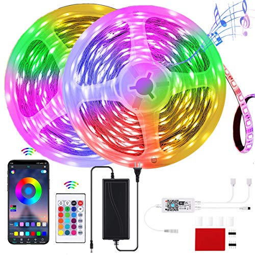 GOADROM Smart LED Strip Lights, 32.8ft RGB WiFi Color Changing LED Strip Work with with Alexa