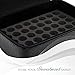 Essential Oils Carrying Case Holds 40, 15ml Bottles - Beautiful Large Custom Hard Shell Exterior with High Density Foam Interior (Jet Black)