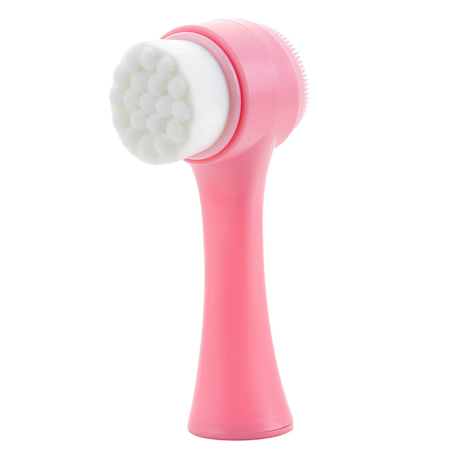 Double Sided Facial Brush Manual Face Cleansing Brush Silicone Brush: Beauty