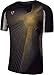 jeansian Men's Sport Quick Dry Short Sleeves T-Shirt Tees Tops LSL013 Black XL