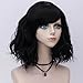 Amback Probeauty Sweety Collection Lolita 40CM Short Curly Women Lolita Anime Cosplay Wig + Wig Cap (Black)…