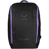 PDP Gaming Victrix Tournament Elite Gaming Backpack By PDP - Fits Gaming Accessories/Fight Sticks/Laptops/Tablets/Headphones, Headset strap, 7 Compartments, Ergonomic Breathable Mesh (Black)