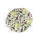 Reusable Shower Cap & Bath Cap & Lined, Oversized Waterproof Shower Caps Large Designed for all Hair Lengths with PEVA Lining & Elastic Band Stretch Hem Hair Hat - Fashionista Tropical