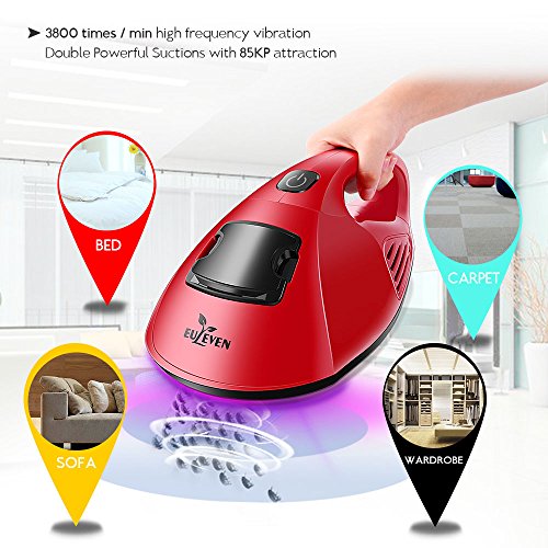 Euleven UV Handheld Vacuum Cleaner with Advanced HEPA Filtration for