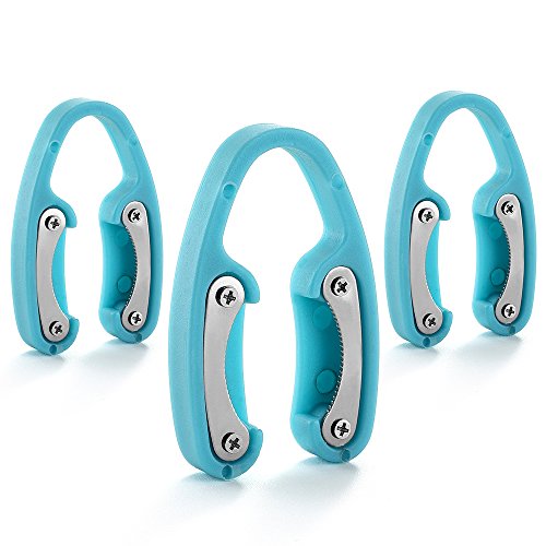 3 Pack Light Blue Premium Dual Blade Wine Foil Cutter - Wine Bottle Opener Accessory - Gift for Wine Lovers by YWQ - Thumbnail 7