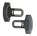 LUJII Universal Vehicle Mounted Carbon Fiber Blue Spun Car Safety Seat Belt Buckle Clip 2Pack,Suitable for Most European and American Cars