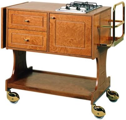 Service trolley flambé restaurant hotel cm 107x58x91 RS0405