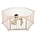 Tobbi Wooden Baby Playpen Safety Activity Centre Safety Play Yard Home Indoor Outdoor New Pen