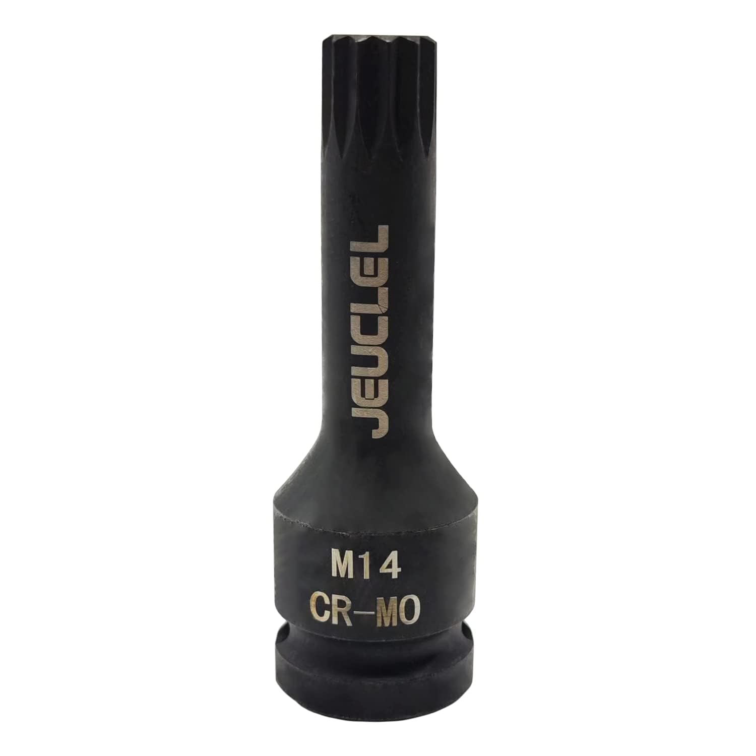 Photo 1 of JEUCLEL M14 Triple Square Impact Spline Bit Socket, 14mm Metric 1/2-Inch Impact Drive Triple Square Socket, Cr-Mo Steel Lengthen Screwdriver Socket Adapter