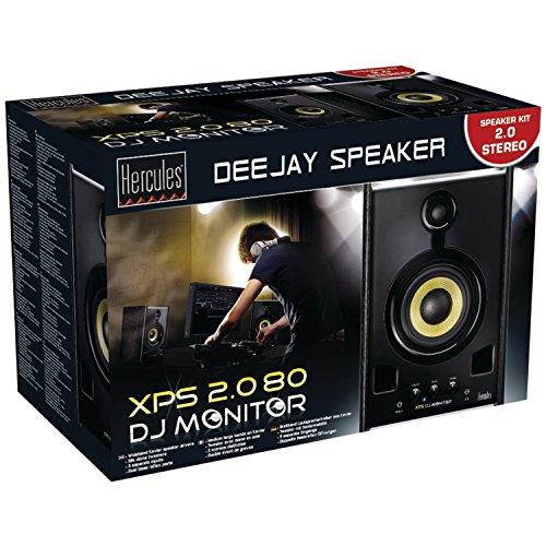 Hercules DJ XPS 2.0 80 DJ Monitor Speakers (Black)
