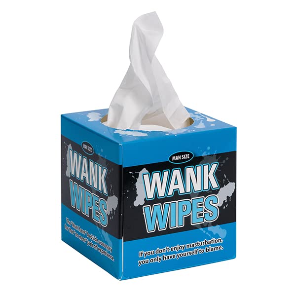 Diabolical Wank Wipes - Rude Secret Santa Gifts for Men, Man Size Valentines Gifts for Him, Couples Gifts, Valentines Decorations, Gifts for Boyfriend
