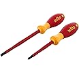 Wiha 33580 2 Piece Insulated SoftFinish Slotted and Phillips Screwdriver Set