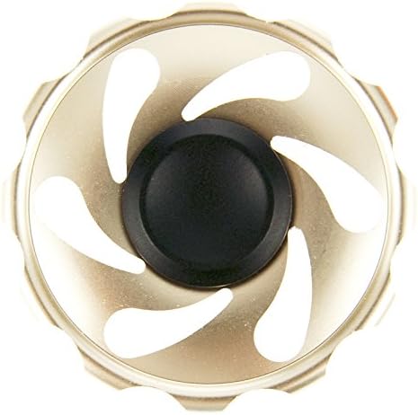 KicksGadget Super-Sonic Lightweight Aluminum Circular Spinner Fidget ADHD ADD Focus Toy; Relieves Stress and Anxiety (Satin Gold)