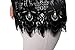 Chicwe Women's Lined Plus Size Floral Lace Top Tunic Blouse Cotton Blended With Eyelash Hem 1X-4X