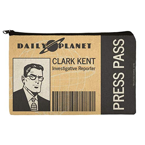 Superman-Clark-Kent-Press-Pass-Makeup-Cosmetic-Bag-Organizer-Pouch