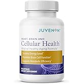 Juvenon Cellular Health | Heart, Brain Supplement with Acetyl L-Carnitine and Biotin - Supports NAD+ Function, Energy Production, Mood, Revitalized Metabolism, Mental Focus & Clarity (90 Capsules)