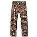 Eglemall Men's Military Tactical Hunting Pants Fleece Softshell Trousers Tree Camo M