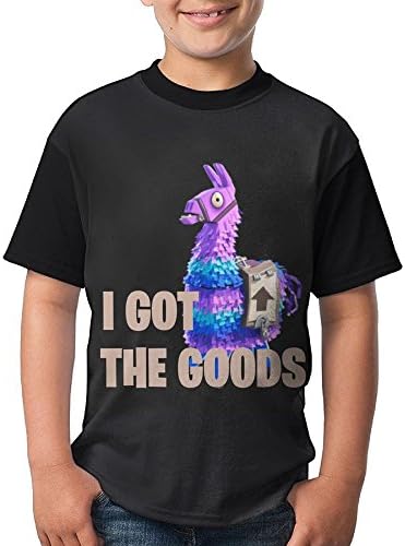 For-tnite Llama Goods Youth Boy's Short Sleeve Crew Neck Tops Tshirts M