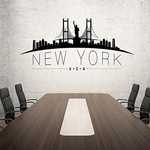 Tiukiu Calcomania De Vinilo Para Pared New York Usa Skyline